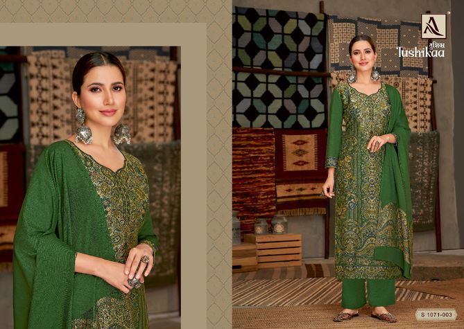 Alok Tushikaa 2 Fancy Casual Wear Pure Pashmina Printed Dress Material Collection 